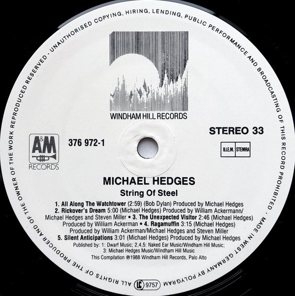 Acoustic, LP, Michael Hedges | Historia Nuestra