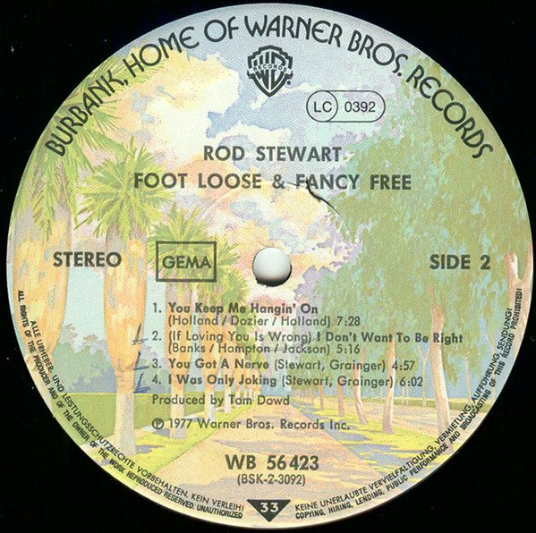 LP, Pop Rock, Rod Stewart, Soft Rock | Historia Nuestra