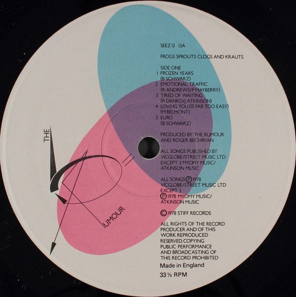 LP, New Wave, Punk, The Rumour | Historia Nuestra