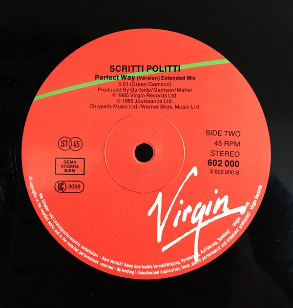 12 inch, Scritti Politti, Synthpop | Historia Nuestra