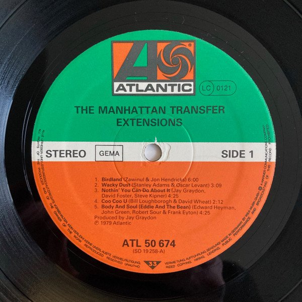 Contemporary Jazz, Fusion, LP, The Manhattan Transfer, Vocal | Historia Nuestra