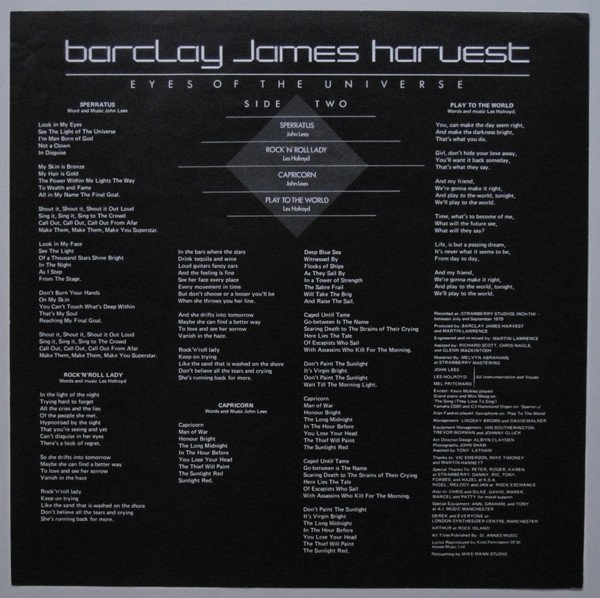 Barclay James Harvest, LP, Symphonic Rock | Historia Nuestra