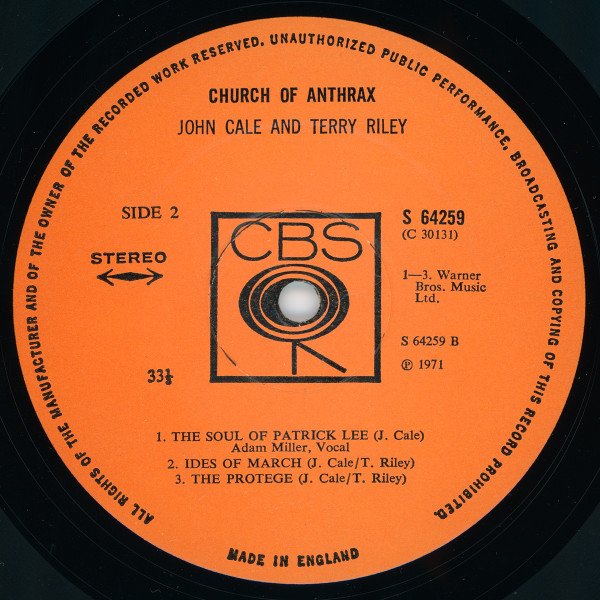 Abstract, Avantgarde, John Cale & Terry Riley, LP, Minimal, Modern Classical | Historia Nuestra
