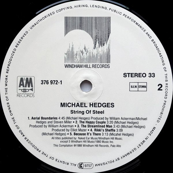 Acoustic, LP, Michael Hedges | Historia Nuestra