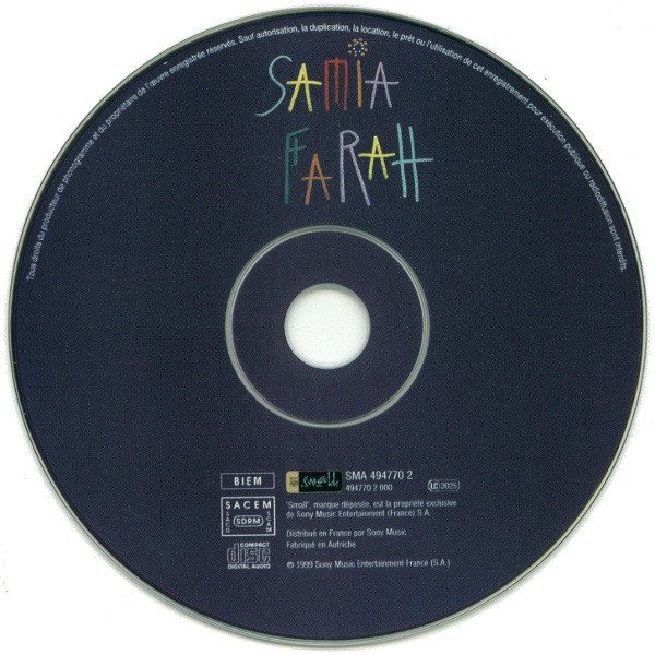 CD, Chanson, ReggaePop, Samia Farah, Smooth Jazz | Historia Nuestra