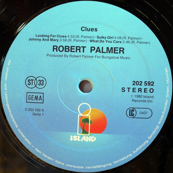 LP, New Wave, Pop Rock, Robert Palmer, Synthpop | Historia Nuestra