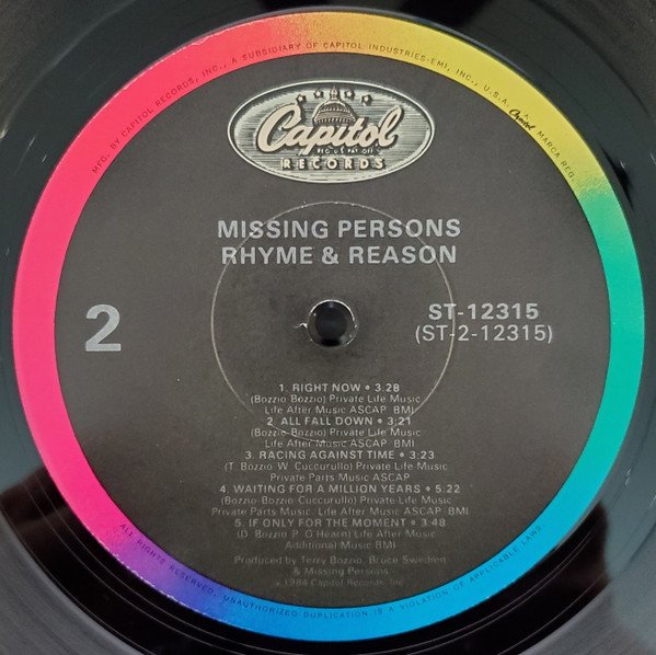 LP, Missing Persons, New Wave, Synthpop | Historia Nuestra