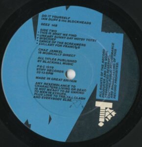 Disco, Dub, Ian Dury & The Blockheads, LP, New Wave, Pop Rock | Historia Nuestra