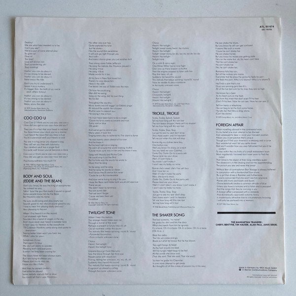 Contemporary Jazz, Fusion, LP, The Manhattan Transfer, Vocal | Historia Nuestra