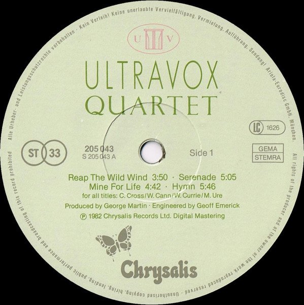 LP, New Wave, Synthpop, Ultravox | Historia Nuestra