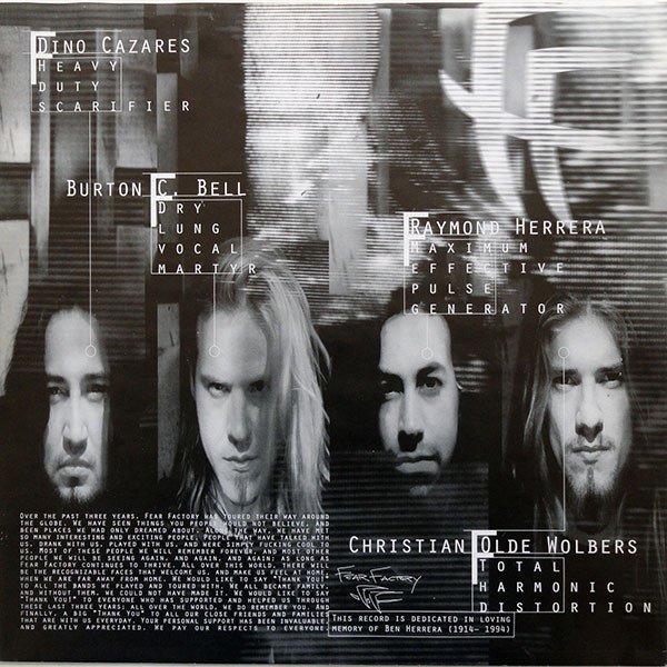 Death Metal, Fear Factory, Industrial, LP | Historia Nuestra