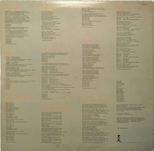 LP, Marianne Faithfull, Synthpop | Historia Nuestra