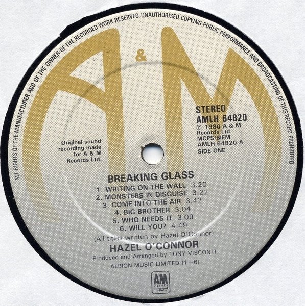 Hazel O'Connor, LP, New Wave, Soundtrack, Synthpop | Historia Nuestra