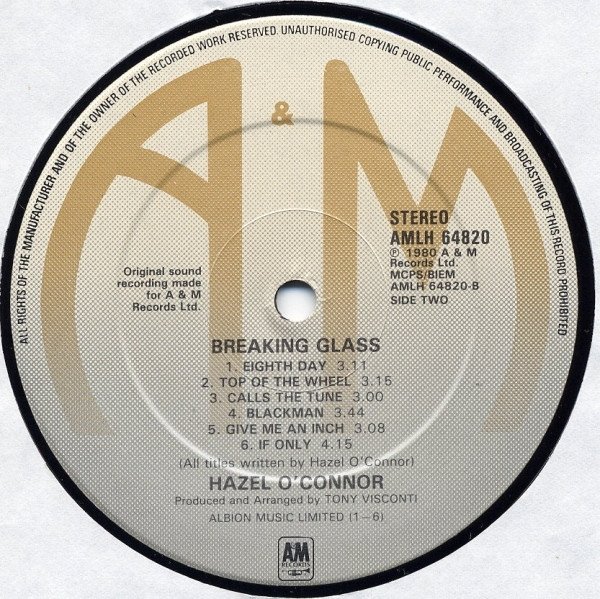 Hazel O'Connor, LP, New Wave, Soundtrack, Synthpop | Historia Nuestra