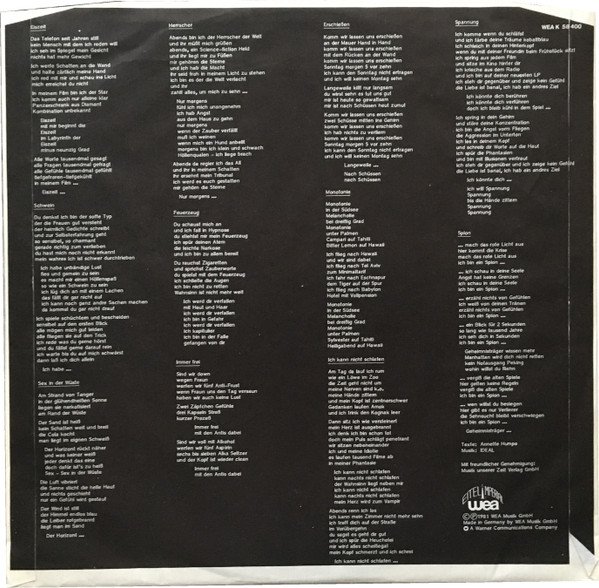 Ideal, LP, NDW, New Wave | Historia Nuestra