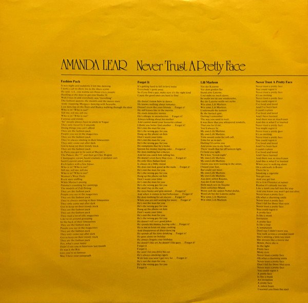Amanda Lear, Disco, LP | Historia Nuestra