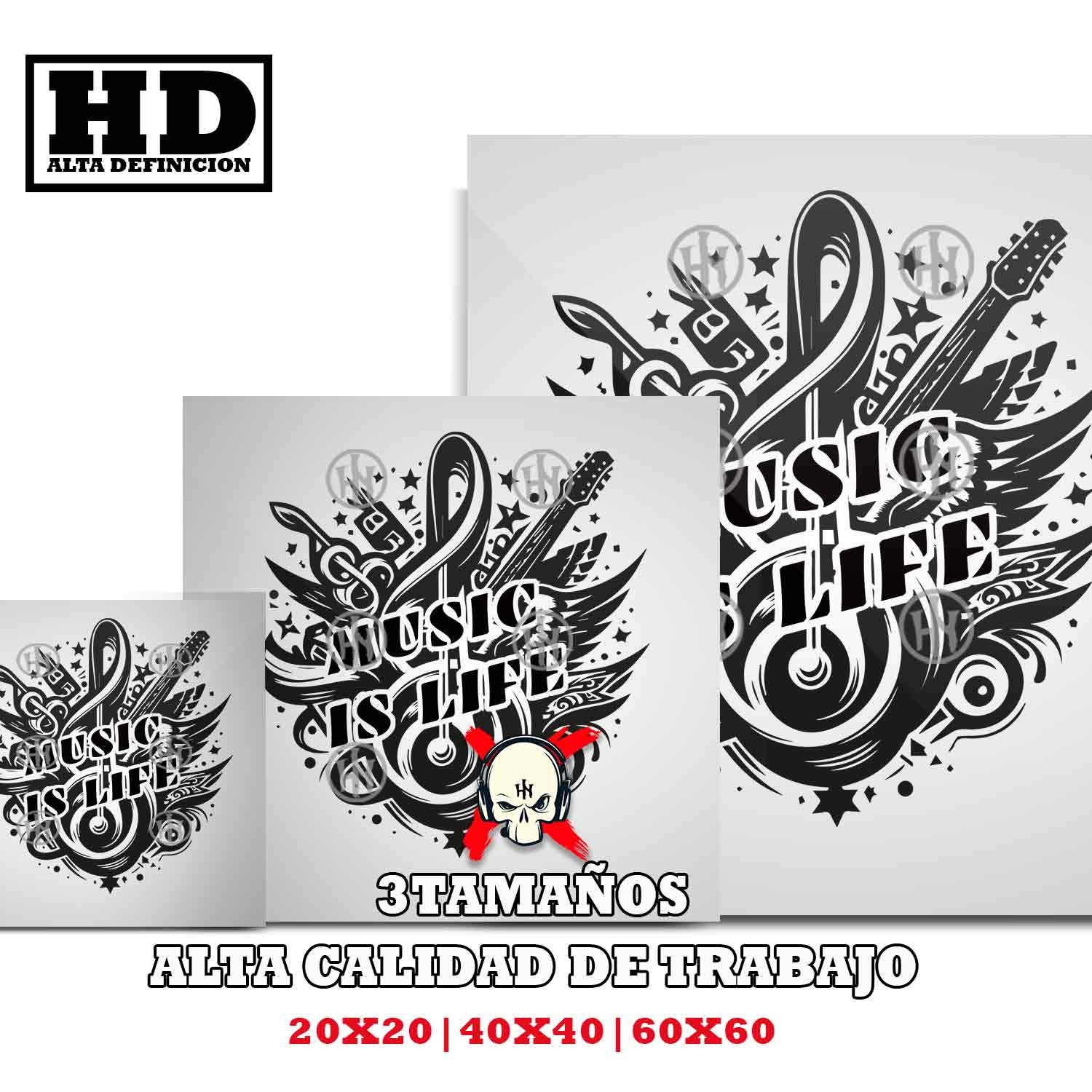 La musica es vida Musica, Adhesivo exclusivo de La musica es vida, Historia Nuestra