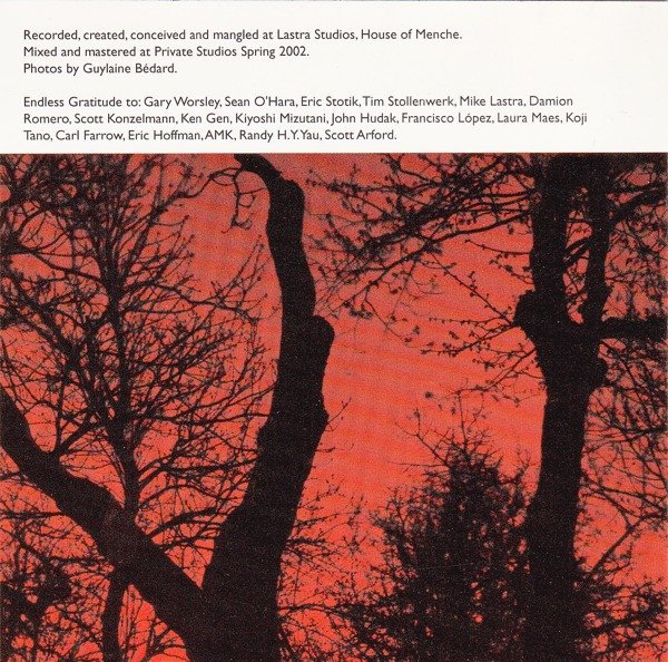 CD, Daniel Menche, Drone, Experimental, Noise | Historia Nuestra
