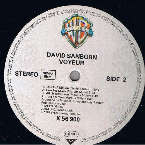 David Sanborn, Fusion, LP | Historia Nuestra