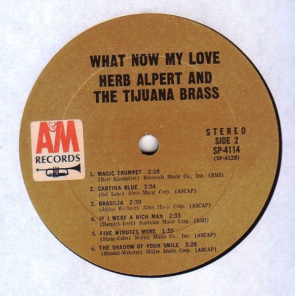 Easy Listening, Herb Alpert & The Tijuana Brass, Latin Jazz, LP | Historia Nuestra