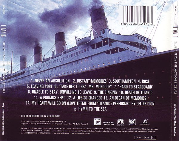 Ballad, CD, Contemporary, James Horner, Score, Soundtrack | Historia Nuestra