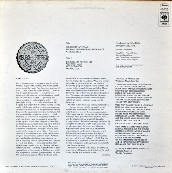 Abstract, Avantgarde, John Cale & Terry Riley, LP, Minimal, Modern Classical | Historia Nuestra