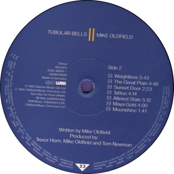 Ambient, Art Rock, Downtempo, LP, Mike Oldfield | Historia Nuestra