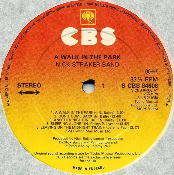 Disco, LP, Nick Straker Band, Synthpop | Historia Nuestra