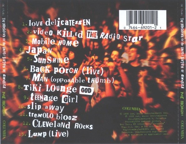 Alternative Rock, CD, Pop Rock, The Presidents Of The United States Of America | Historia Nuestra