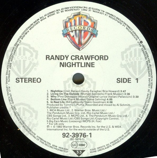 Disco, LP, Randy Crawford, Soul | Historia Nuestra