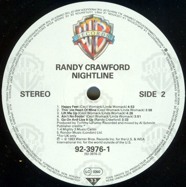 Disco, LP, Randy Crawford, Soul | Historia Nuestra