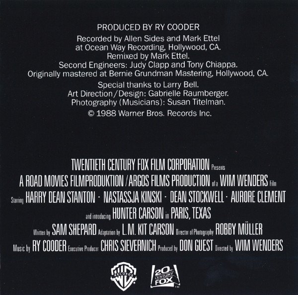 Acoustic, Ambient, CD, Ry Cooder, Soundtrack | Historia Nuestra