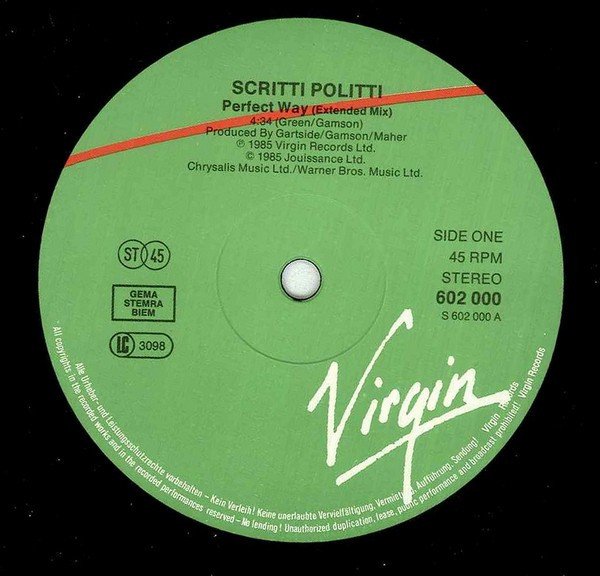 12 inch, Scritti Politti, Synthpop | Historia Nuestra