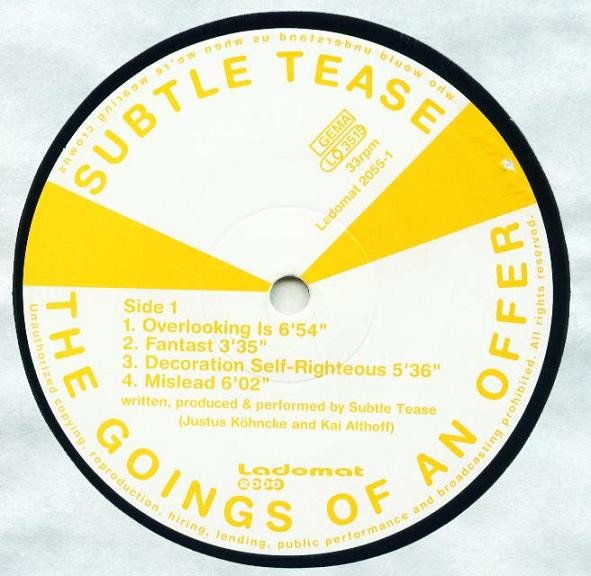 Experimental, House, LP, Subtle Tease | Historia Nuestra