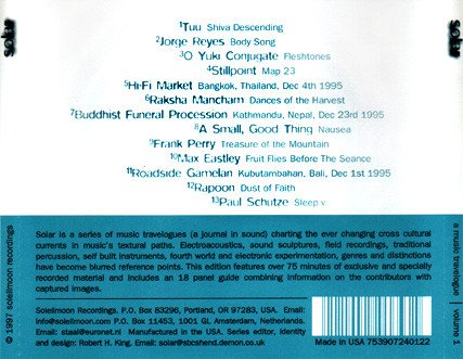 Ambient, CD, Field Recording, Tribal, Various | Historia Nuestra