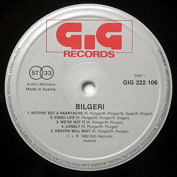 Bilgeri, Disco, LP | Historia Nuestra