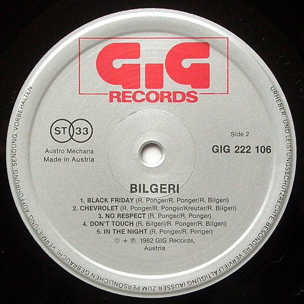 Bilgeri, Disco, LP | Historia Nuestra