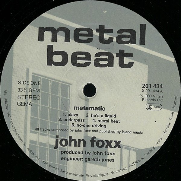 John Foxx, LP, New Wave, Synthpop | Historia Nuestra