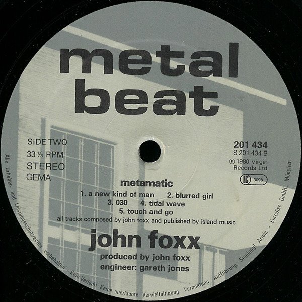John Foxx, LP, New Wave, Synthpop | Historia Nuestra