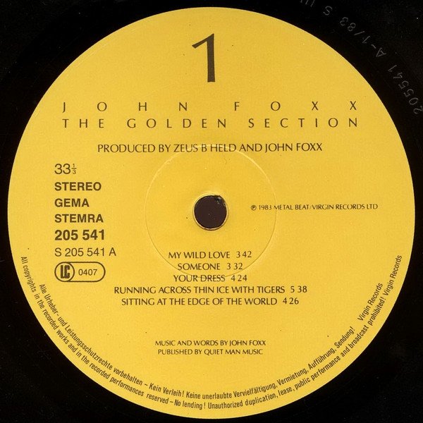John Foxx, LP, Synthpop | Historia Nuestra