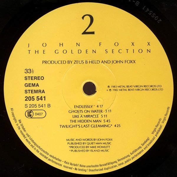 John Foxx, LP, Synthpop | Historia Nuestra
