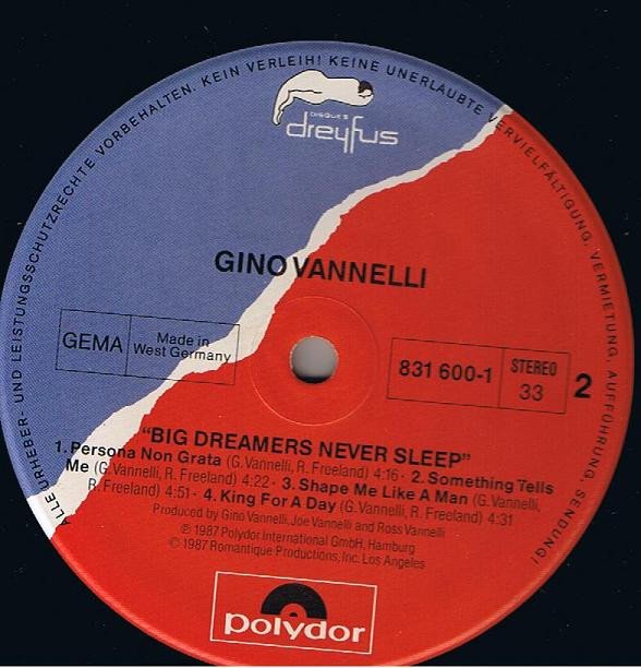 Gino Vannelli, LP, Synthpop | Historia Nuestra