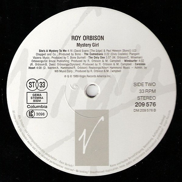 LP, Rock Roll, Roy Orbison, Soft Rock | Historia Nuestra
