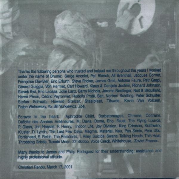 Brume, CD, Experimental, Field Recording, Musique Concrte, Sound Collage | Historia Nuestra