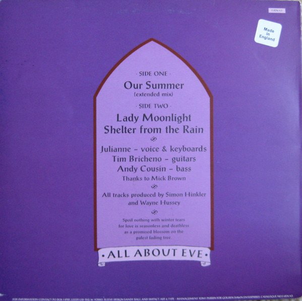 12 inch, All About Eve, Goth Rock, New Wave | Historia Nuestra
