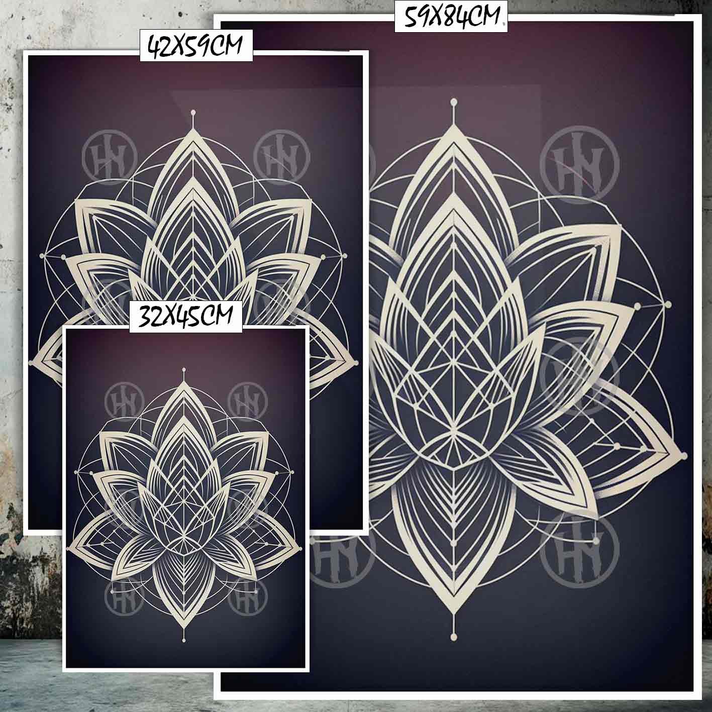 Loto Tatuajes Estilos Poster de Historia Nuestra, Loto-El Póster Personalizado, Historia Nuestra