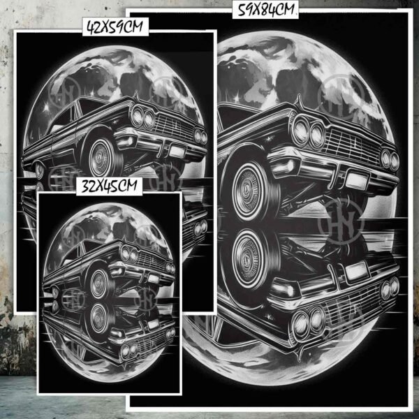 Lowrider Tatuajes Estilos Poster de Historia Nuestra, Lowrider-El Póster Personalizado, Historia Nuestra