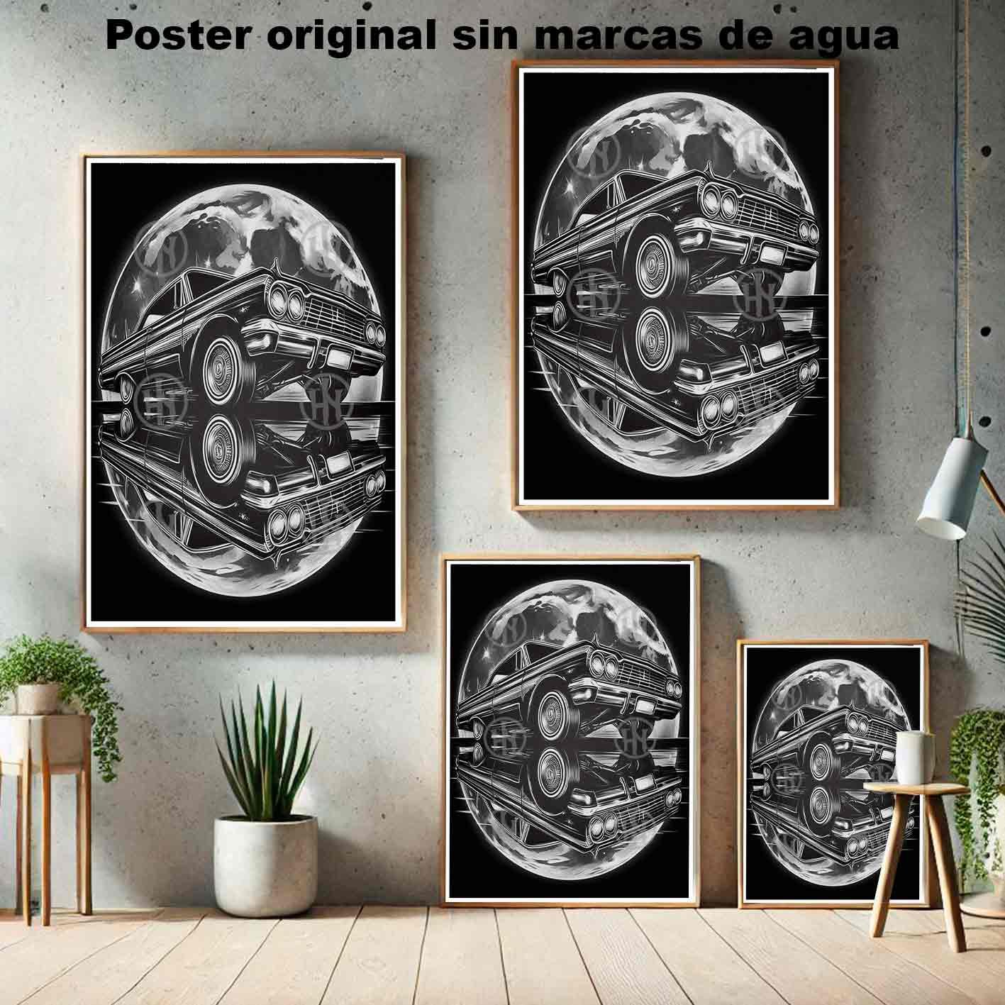 Lowrider Tatuajes Estilos Poster de Historia Nuestra, Lowrider-El Póster Personalizado, Historia Nuestra