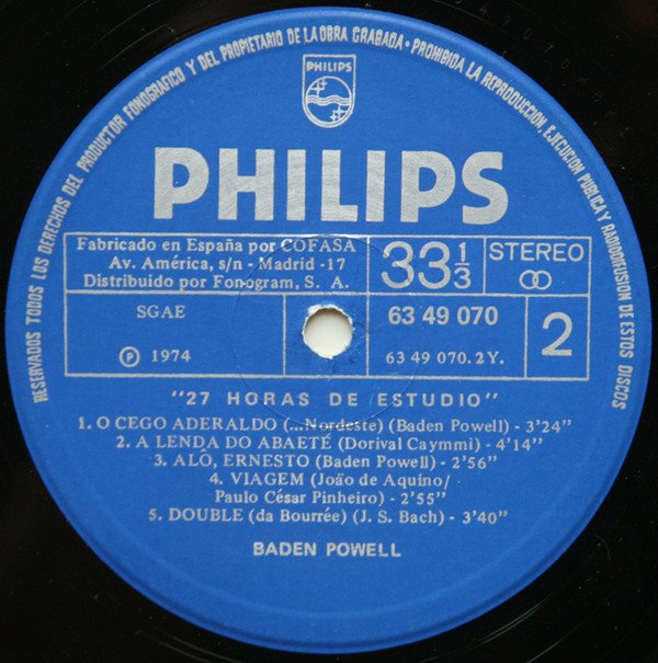 Baden Powell, Bossanova, LP, Samba | Historia Nuestra