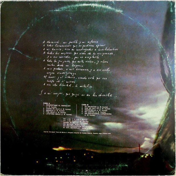 Ballad, Folk, JazzFunk, Joan Baptista Humet, LP | Historia Nuestra